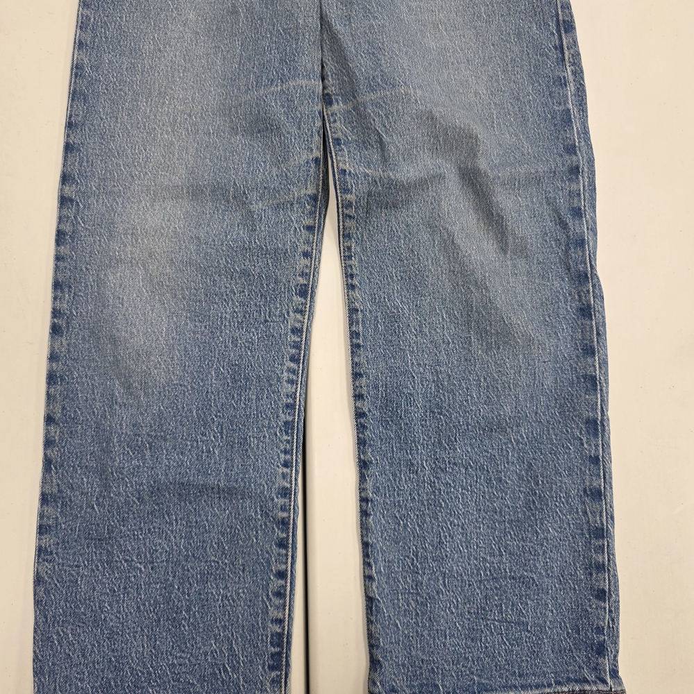 Levi's Blue Ribcage Straight Ankle Button Fly Women Jeans - Picture 6 of 9